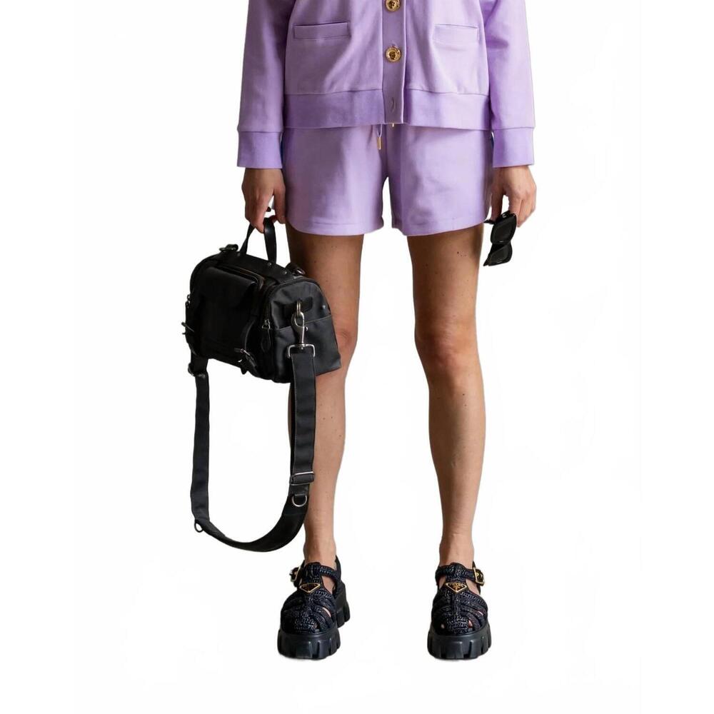NEW CARE TUCKER court interlock track shorts in lavender